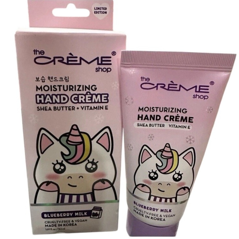 The Creme Shop Blueberry‎ Milk Moisturizing Hand Creme Shea Butter Vitamin E